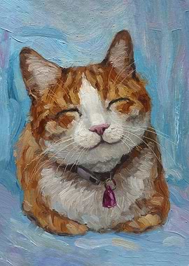 Smiling Cat Meme blue