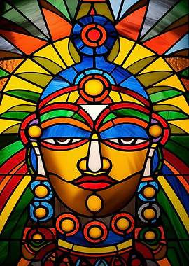 Yakshagana Stained Glass