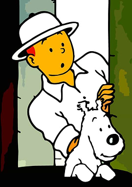 tintin and dog