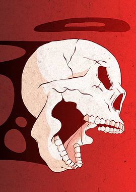 screaming skull