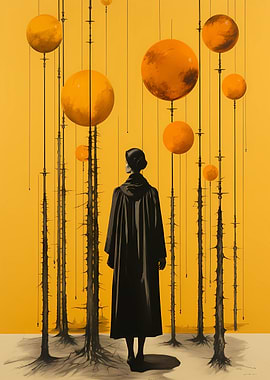 Yellow Ball Abstract