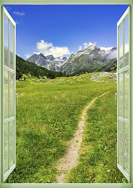 Window view landscape