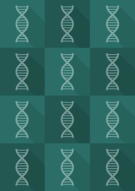 DNA Science Icons Pop Art