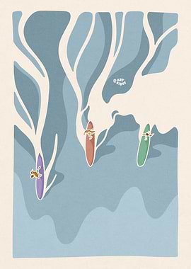 Surfers from the air