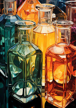 Coloured Bottles