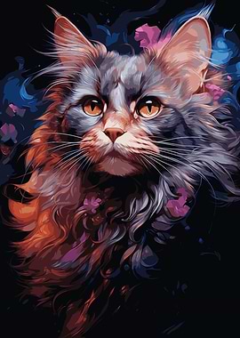 Cosmic Cat Portrait