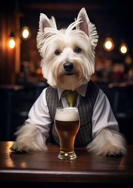 Highland Terrier in the Pu