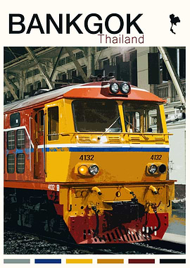BANGKOK TRAVEL POSTER