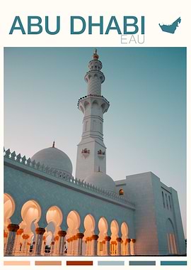ABU DHABI TRAVEL POSTER
