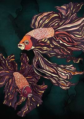 Metallic Betta Fish II