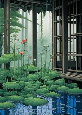 Floral Japanese Painting