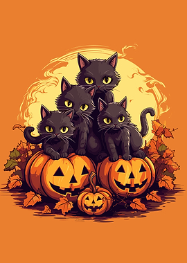 Halloween Black Cat