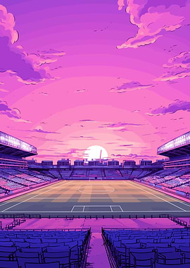Stadium Lofi Pink Retro
