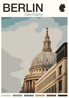 BERLIN TRAVEL POSTER