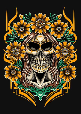 Dia De Los Muertos Skull