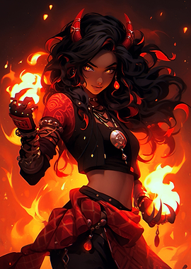 Magic Fire Witch Sorcerer