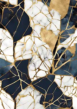 Abstract Botanic Kintsugi