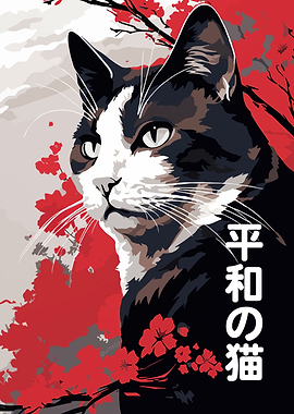 Japanese Peaceful Cat