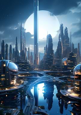 Epic Futuristic Cityscape