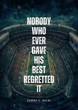 Football Giving Your Best