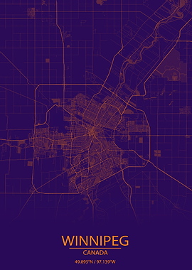 Winnipeg Purple City Map