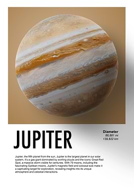 The planet Jupiter