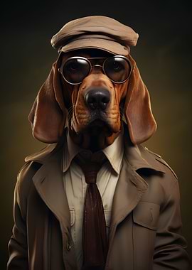 bloodhound dog detective