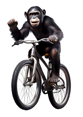 chimpanzee Bike Cycling