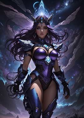 Cosmic anime goddess