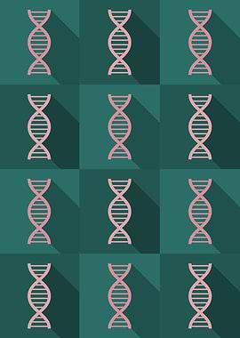 DNA Science Icons Pop Art
