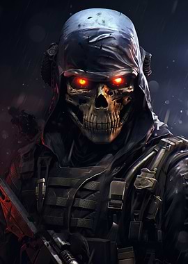 Futuristic Ghost Soldier