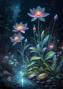 Bioluminescent Flora