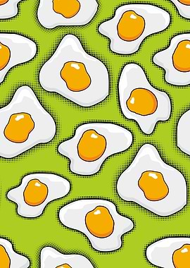 FRIED EGG PATTERN HALFTONE