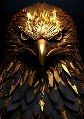 Black and Gold Eagle