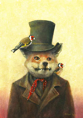 Victorian Fox In Hat