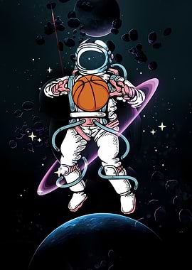 Sport Basketball Astronaut