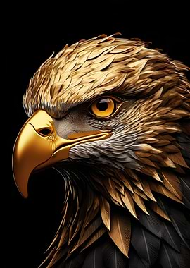 Black and Gold Eagle