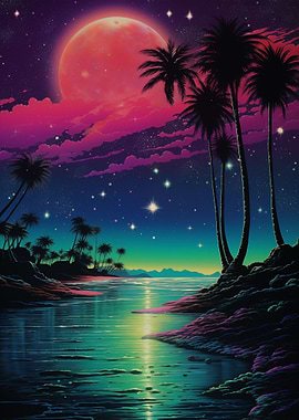 Hyper Colorful Dreamscape