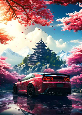 Cars Japanese Temple