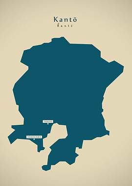 Kanto Japan map