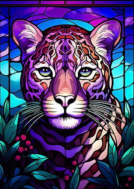 Colorful Abstract Leopard