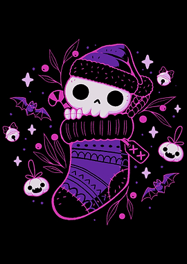 Christmas Stocking Skull