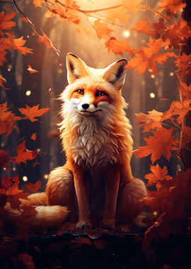 Fox In Forest