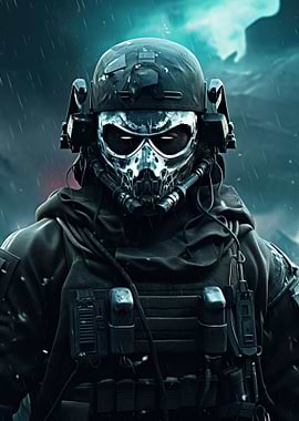 Futuristic Ghost Soldier