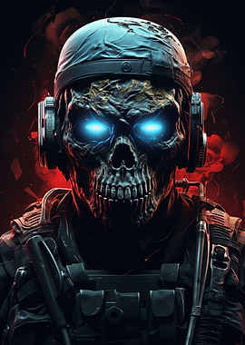 Futuristic Ghost Soldier