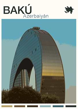 BAKU TRAVEL POSTER