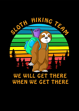 sloth hiking team
