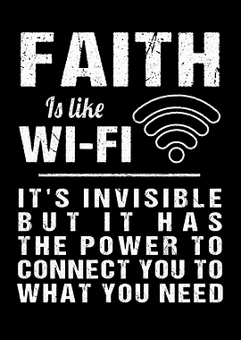 Faith Is Like Wifi Christ