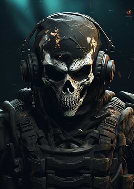 Futuristic Ghost Soldier