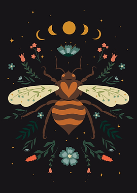 Phases Moon Bee